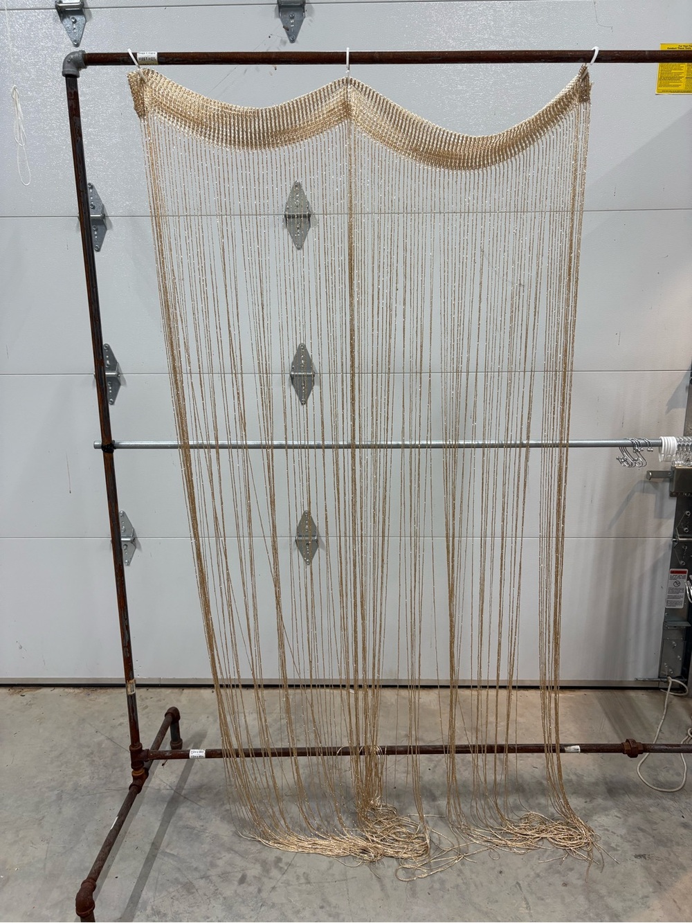 Set of 2 champagne BOHO HIPPIE Curtain Panels FABULOUS!!!